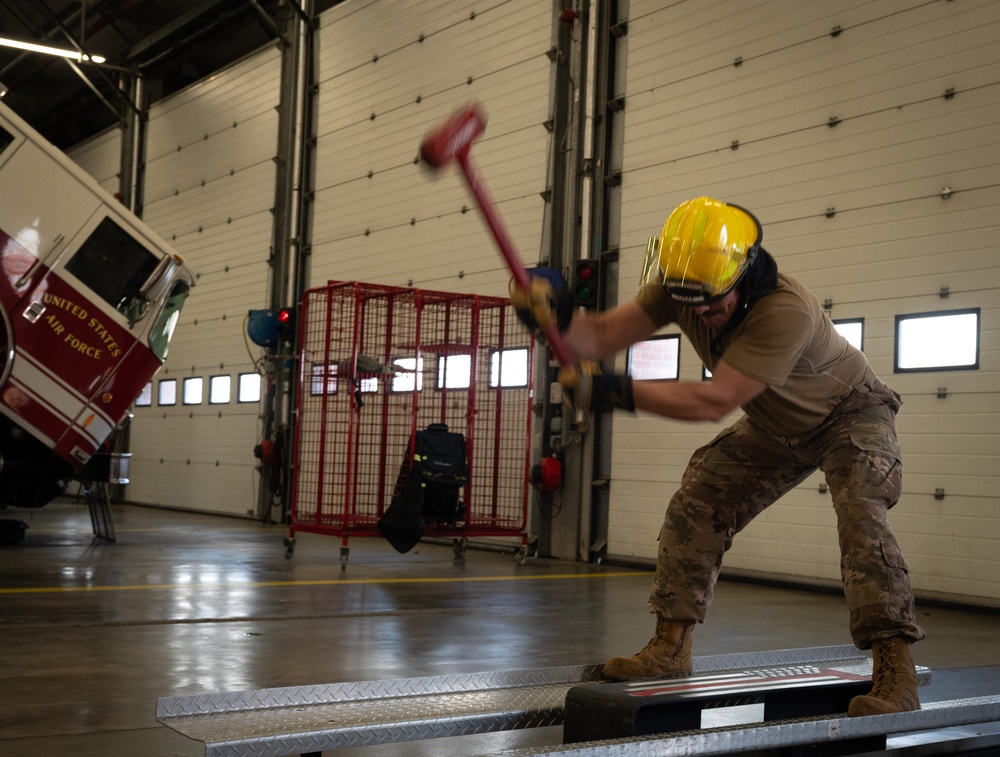 Teams Compete in RAF Mildenhall’s 2024 Fire Muster Challenge