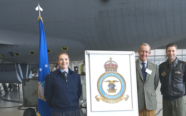 90th anniversary of RAF Mildenhall marked by unveiling of new station crest, ‘Tudor Crown’