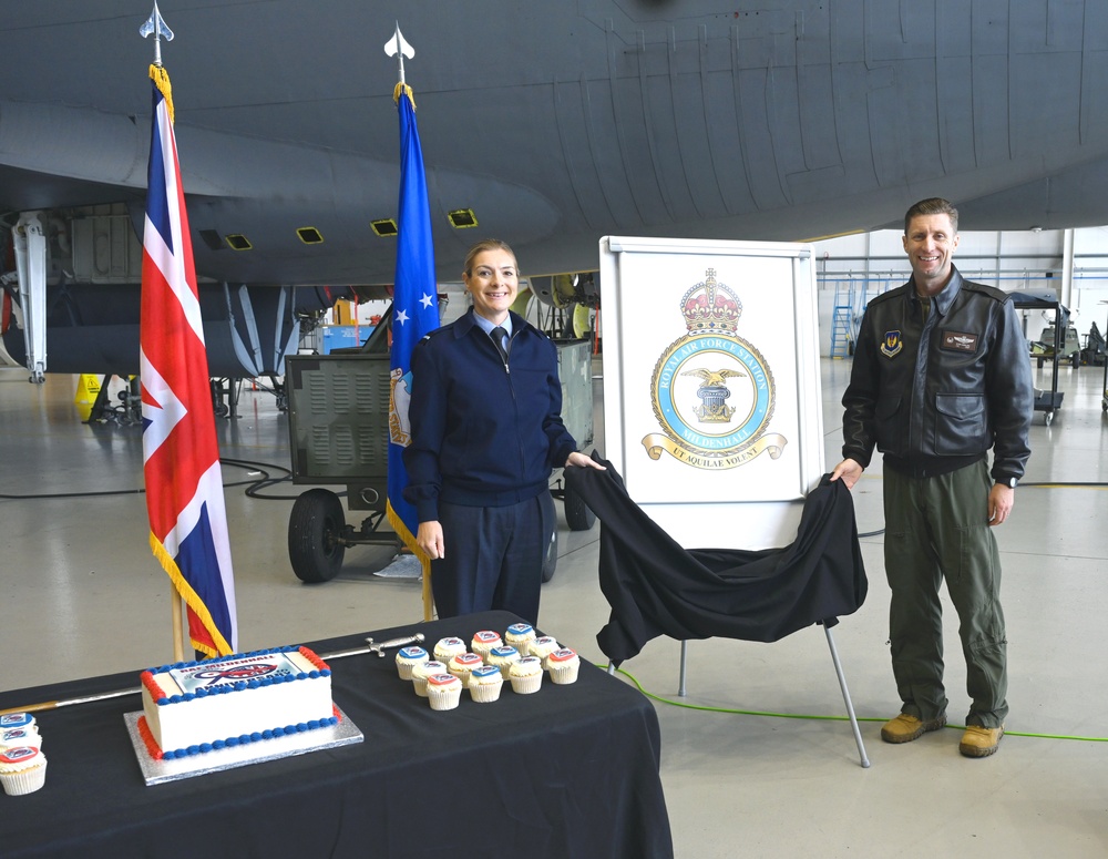 90th anniversary of RAF Mildenhall marked by unveiling of new station crest, ‘Tudor Crown’