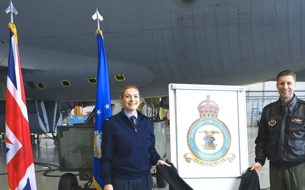 90th anniversary of RAF Mildenhall marked by unveiling of new station crest, ‘Tudor Crown’