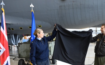 90th anniversary of RAF Mildenhall marked by unveiling of new station crest, ‘Tudor Crown’