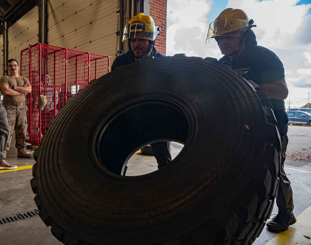 Teams Compete in RAF Mildenhall’s 2024 Fire Muster Challenge