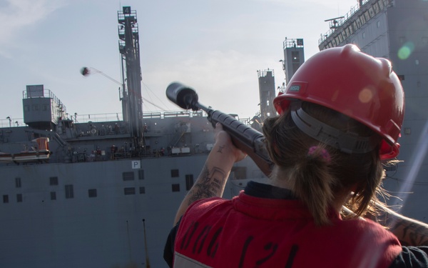 Frank E. Petersen Jr. conducts replenishment-at-sea