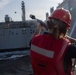 Frank E. Petersen Jr. conducts replenishment-at-sea