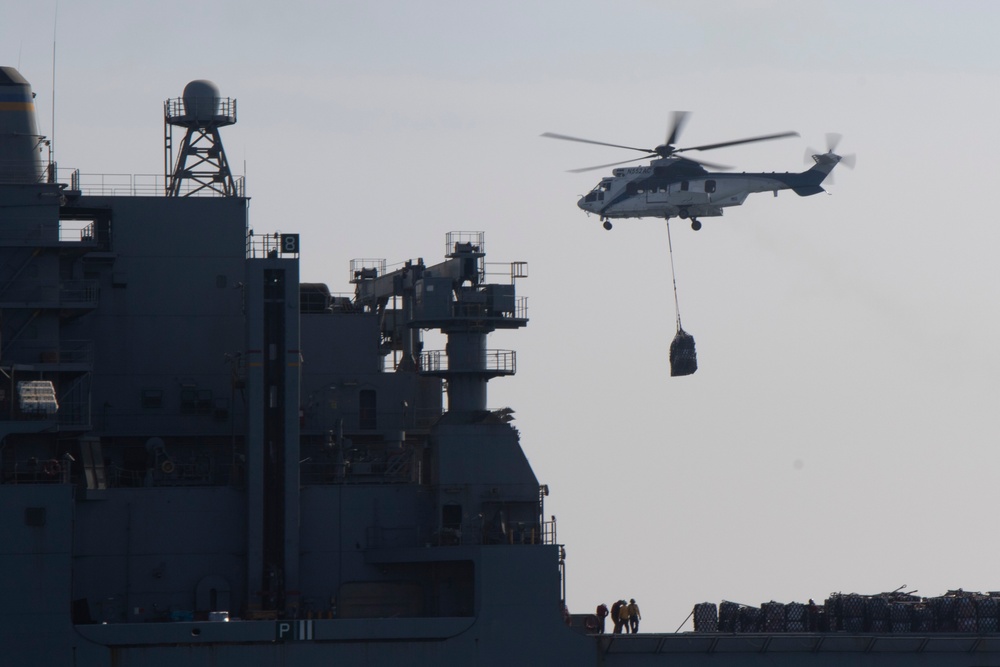 Frank E. Petersen Jr. conducts replenishment-at-sea