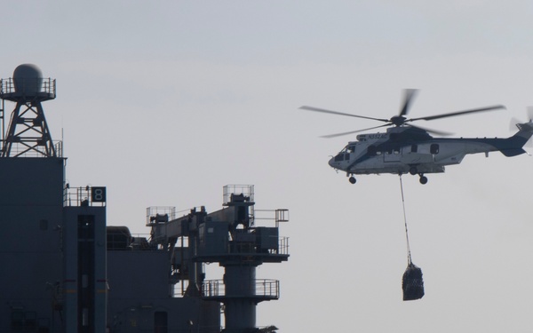 Frank E. Petersen Jr. conducts replenishment-at-sea