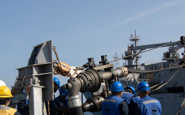 Frank E. Petersen Jr. conducts replenishment-at-sea