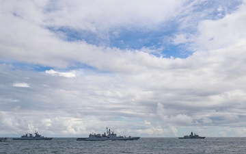 Australian, Indian, Japanese and U.S. Naval Forces Sail Together During Exercise Malabar 2024