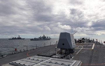 Australian, Indian, Japanese and U.S. Naval Forces Sail Together During Exercise Malabar 2024