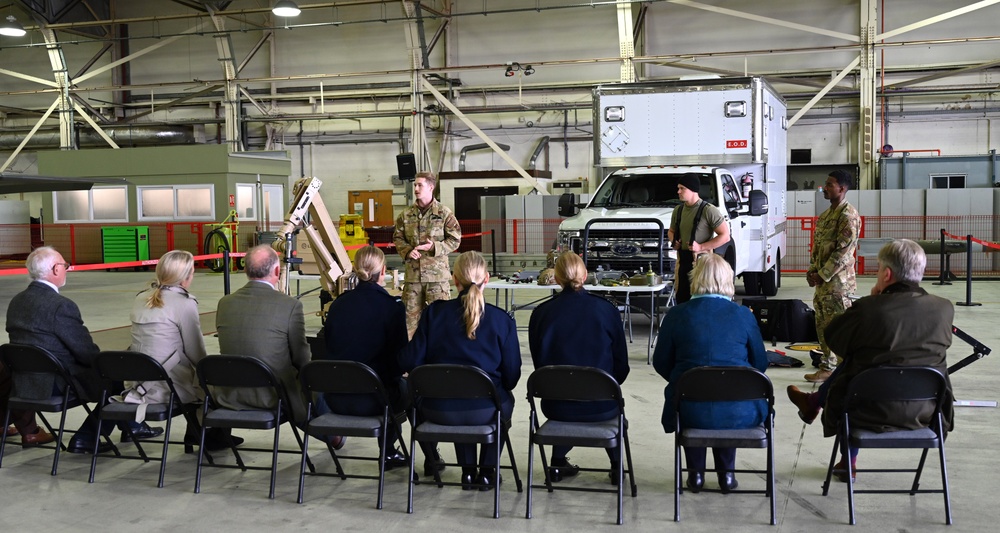 Team Mildenhall, Liberty Wing host High Sheriffs, HM Vice-Lord Lieutenants, Deputy Lieutenants for familiarization visit