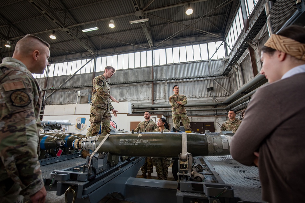 German, Polish students tour Spangdahlem AB as part of longest running exchange program in Rheinland-Pfalz