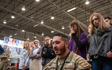 German, Polish students tour Spangdahlem AB as part of longest running exchange program in Rheinland-Pfalz