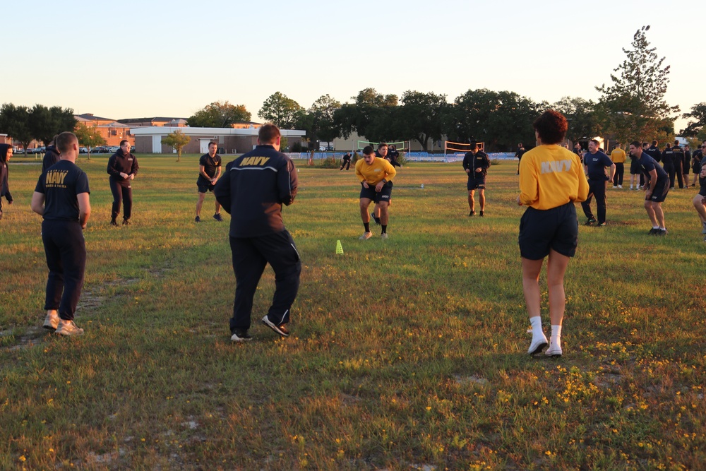 NIOC Pensacola's MWR Sailors Intercept Monthly PT