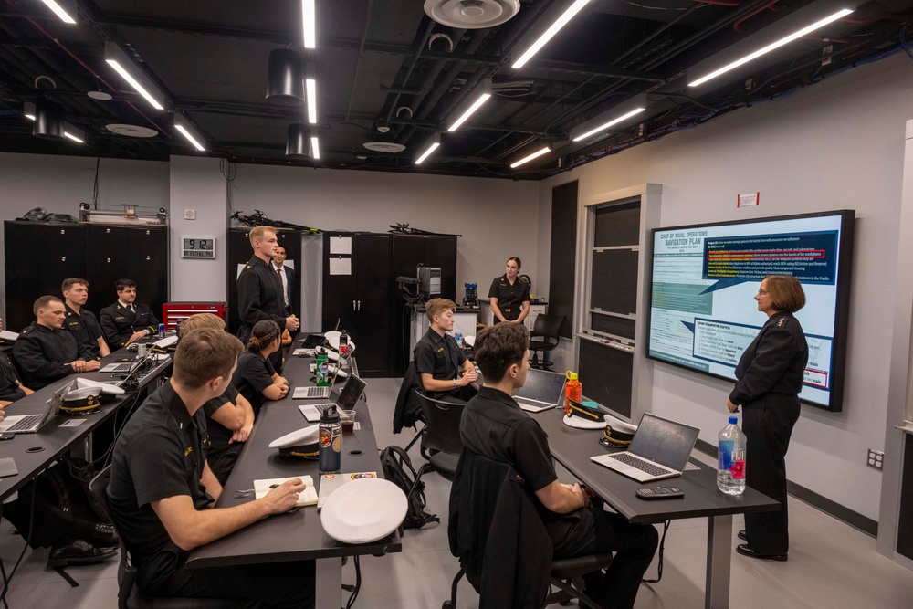 CNO Visits Naval Academy Robotics Labratory