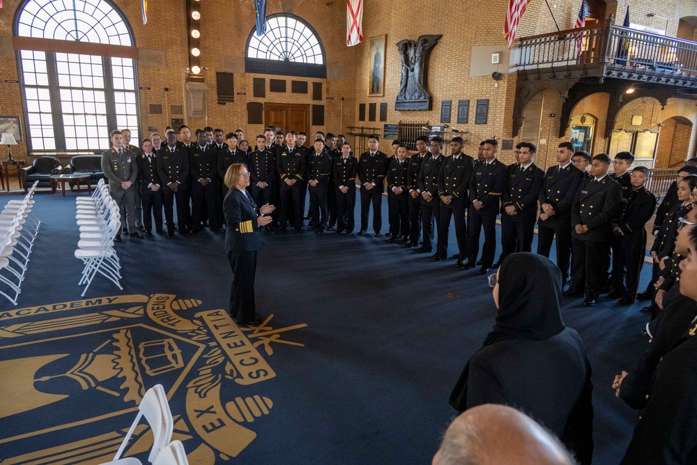 CNO Speaks with International Midshipmen