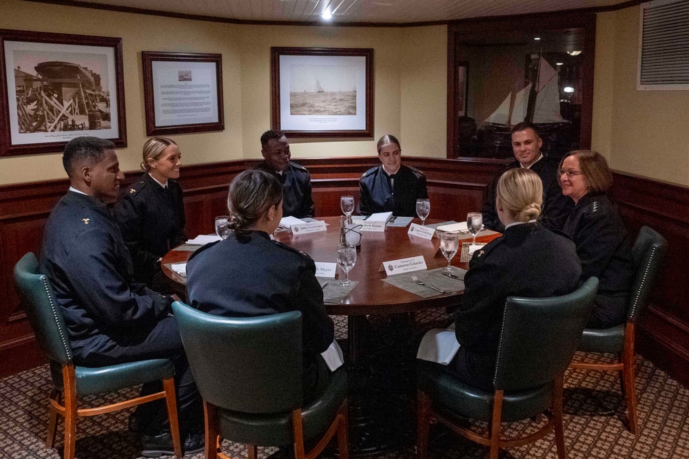 CNO Meets with Brigade Leadership at the U.S. Naval Academy