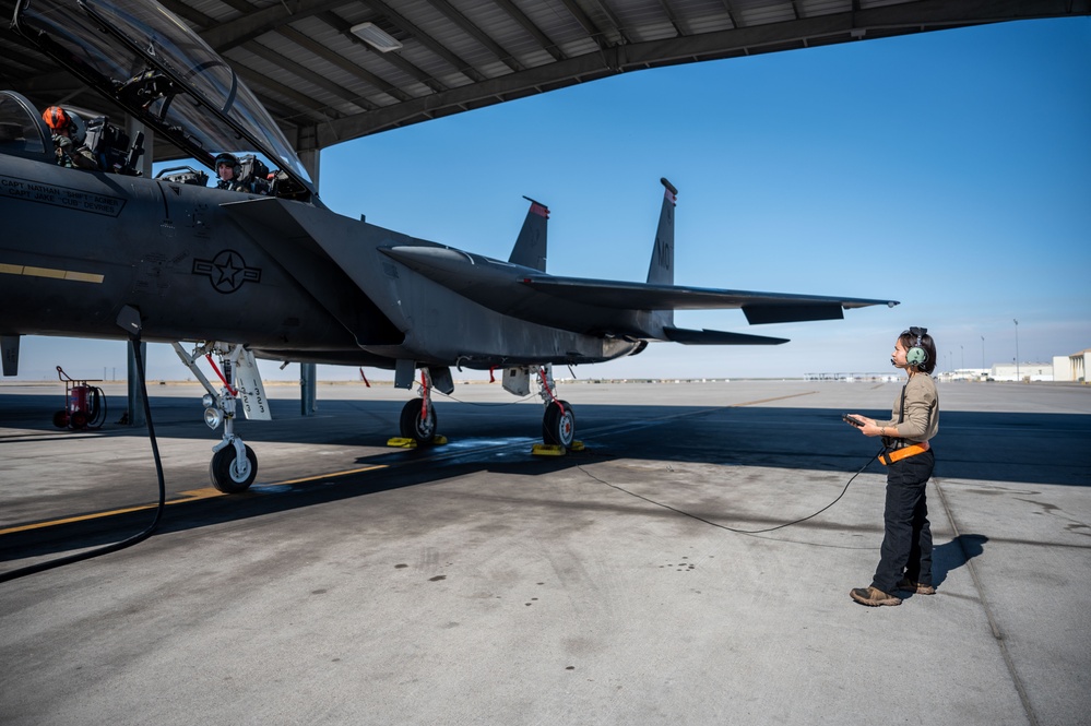 F-15E Strike Eagle completes FCF flight