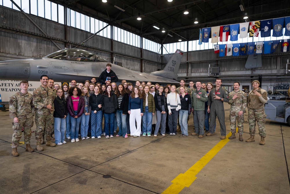 German, Polish students tour Spangdahlem AB as part of longest running exchange program in Rheinland-Pfalz