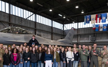 German, Polish students tour Spangdahlem AB as part of longest running exchange program in Rheinland-Pfalz