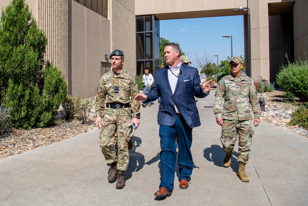 Royal Air Force Air Marshal Godfrey Visit to Schriever SFB