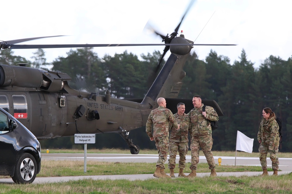 MG Thomas Felty visits 3rd ABCT, 4th ID in Poland