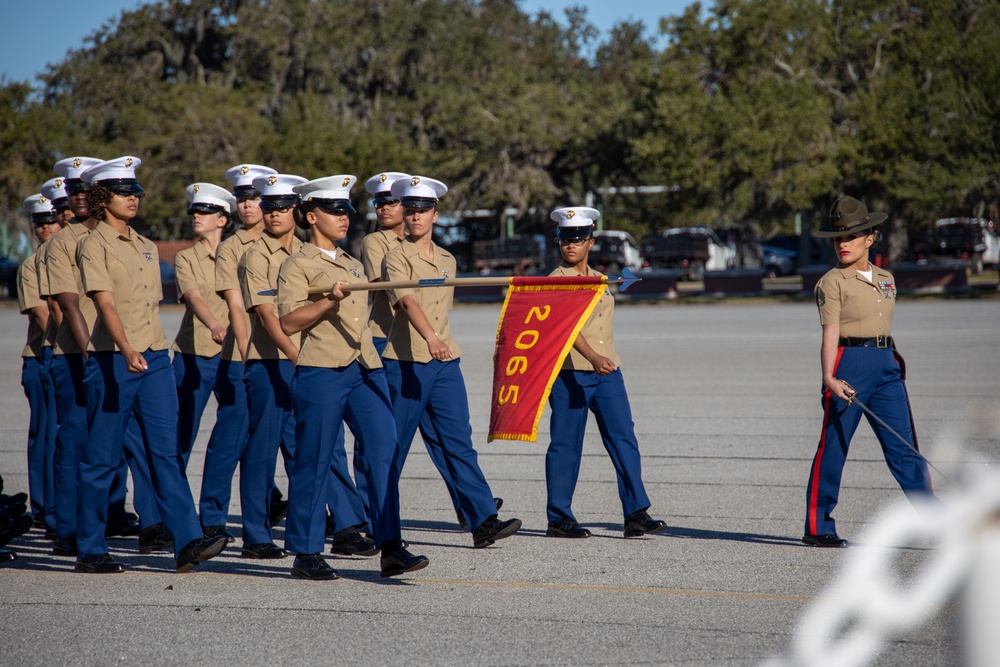 Miami native graduates as honor graduate for platoon 2065, Echo Company, Marine Corps Recruit Depot Parris Island