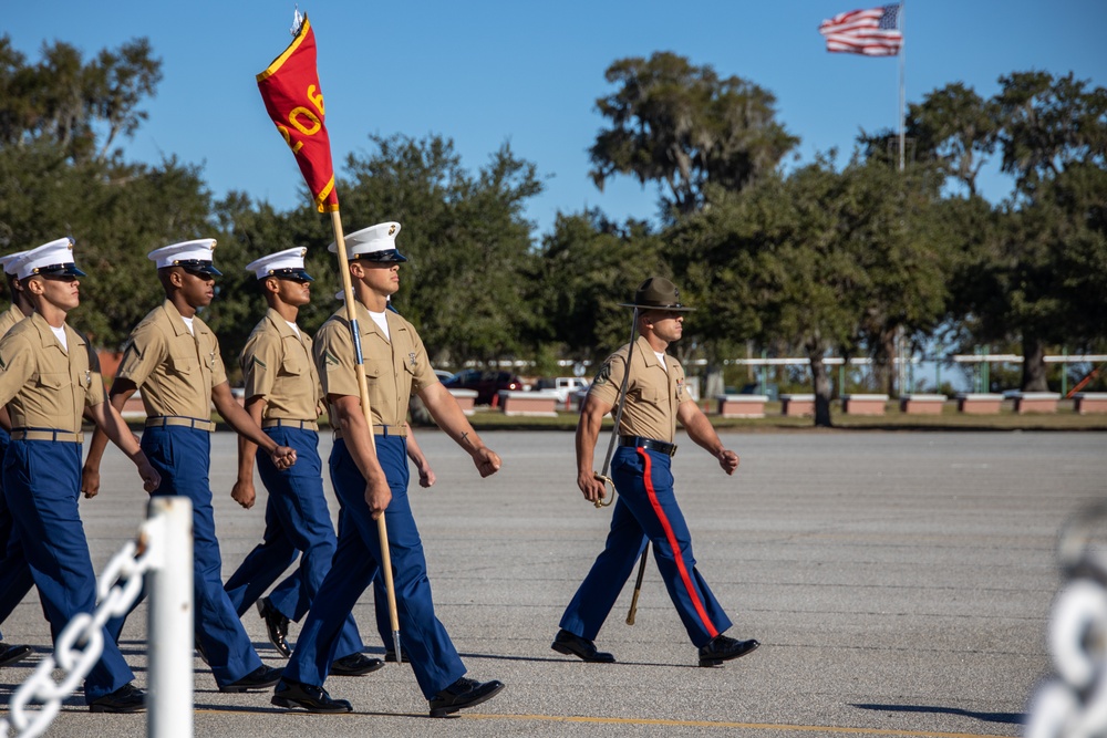 Hamilton native graduates as the company honor graduate for Echo Company, Marine Corps Recruit Depot Parris Island