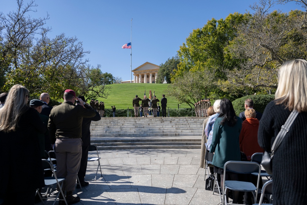 1st Special Forces Command (Airborne) Wreath-Laying Ceremony to Commemorate President John F. Kennedy's Contributions to the U.S. Army Special Forces