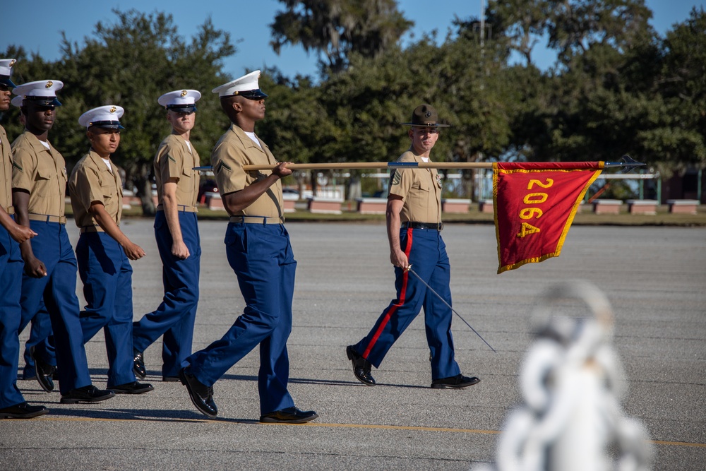 Loganville native graduates as the honor graduate for platoon 2064, Echo Company, Marine Corps Recruit Depot Parris Island