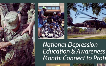 ‘Connect to Protect’ during National Depression Education &amp; Awareness Month