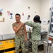 Capt. Michael Mercado, Executive Officer receives Influenza Vaccine