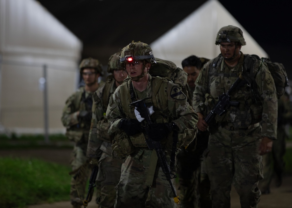 1st Cavalry Division Conducts a 12-mile Ruck March during E3B in Poland