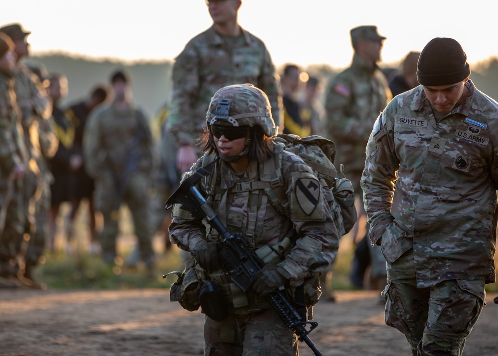 1st Cavalry Division Conducts a 12-mile Ruck March during E3B in Poland