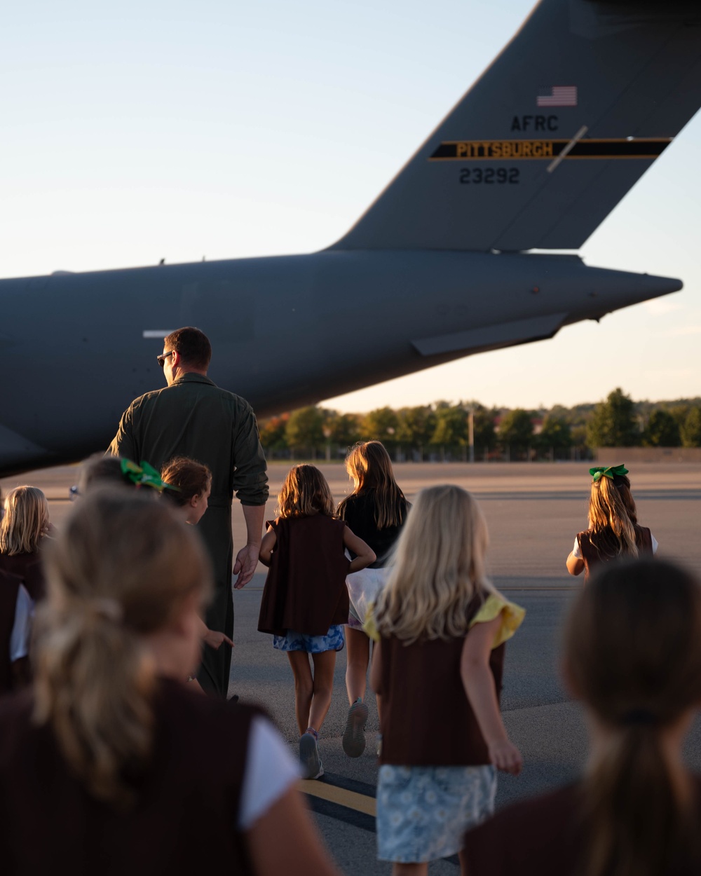 Courage, Confidence, and C-17s: Girl Scouts visit the 911th AW