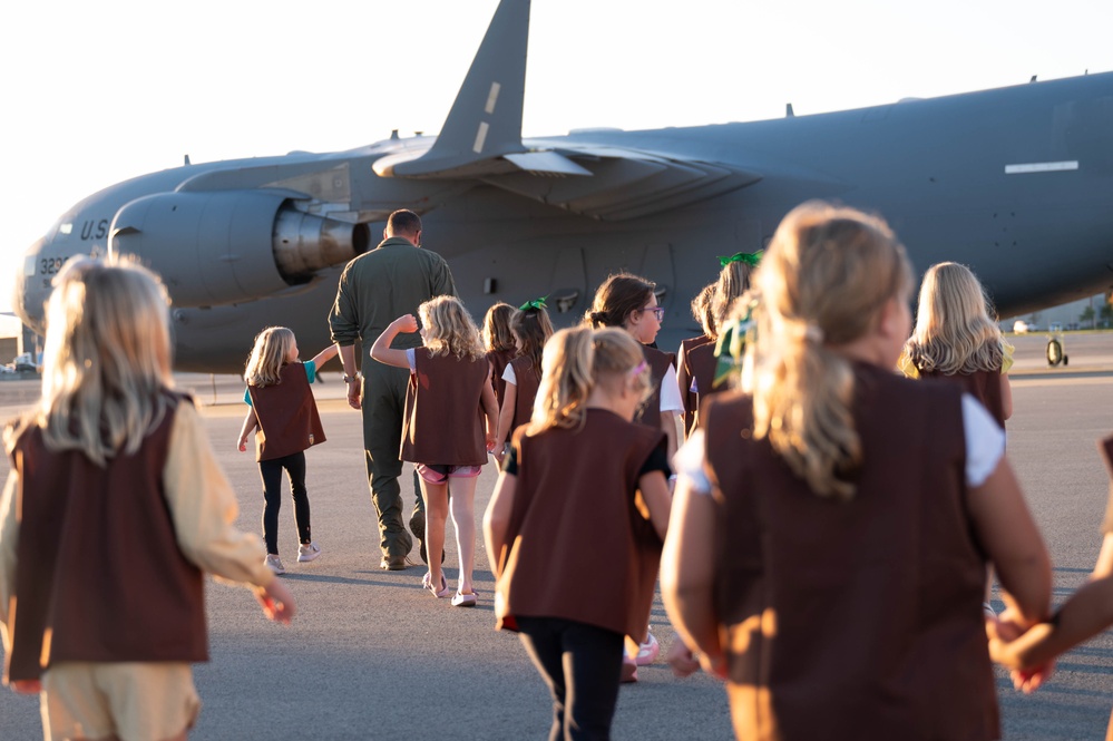 Courage, Confidence, and C-17s: Girl Scouts visit the 911th AW