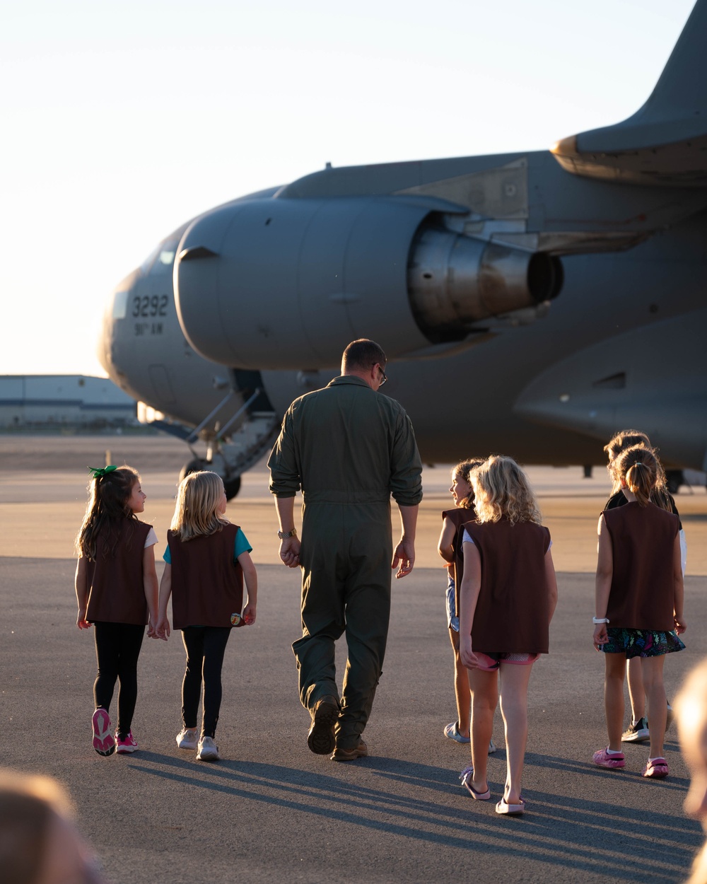 Courage, Confidence, and C-17s: Girl Scouts visit the 911th AW