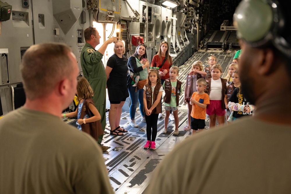 Courage, Confidence, and C-17s: Girl Scouts visit the 911th AW