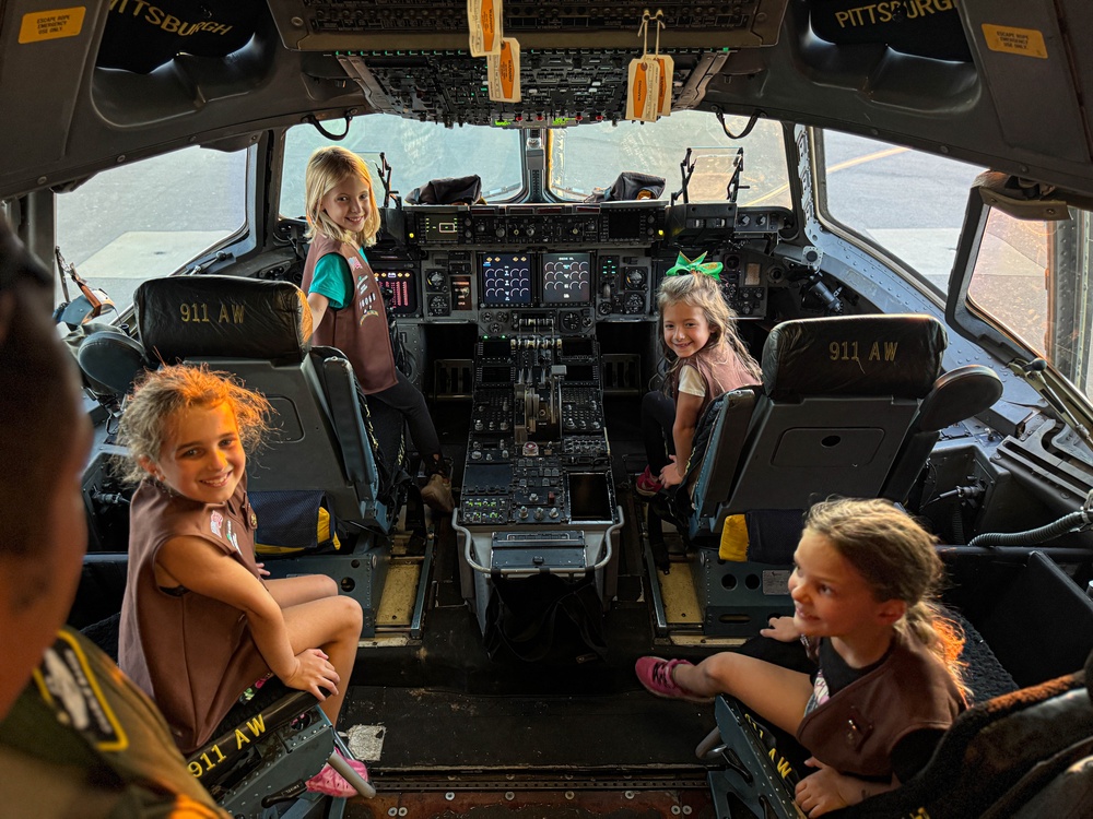 Courage, Confidence, and C-17s: Girl Scouts visit the 911th AW