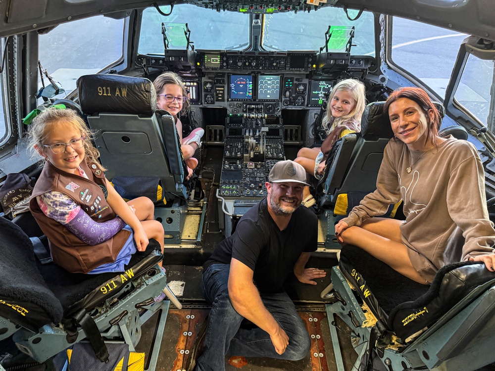 Courage, Confidence, and C-17s: Girl Scouts visit the 911th AW