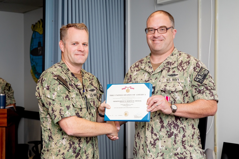 Commander, Submarine Squadron 11 Awards-At-Quarters