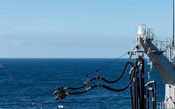 USS Carl Vinson (CVN 70) Conducts a Refueling-at-Sea