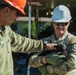 Tennessee Army National Guardsmen clear debris on Denton Road in Cocke County, Tennessee