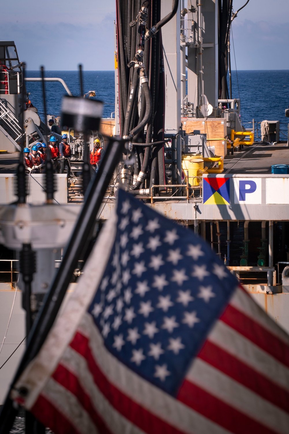 USS Carl Vinson (CVN 70) Conducts a Refueling-at-Sea