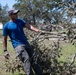 MacDill Dorm Residents and Volunteers cleanup park after Hurricane Milton