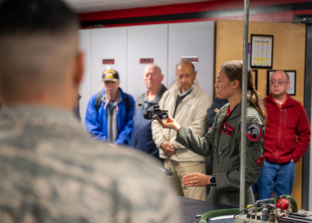 104th Fighter Wing hosts Chicopee JROTC, New England Air Museum, and Gardens of Wilbraham for base tour