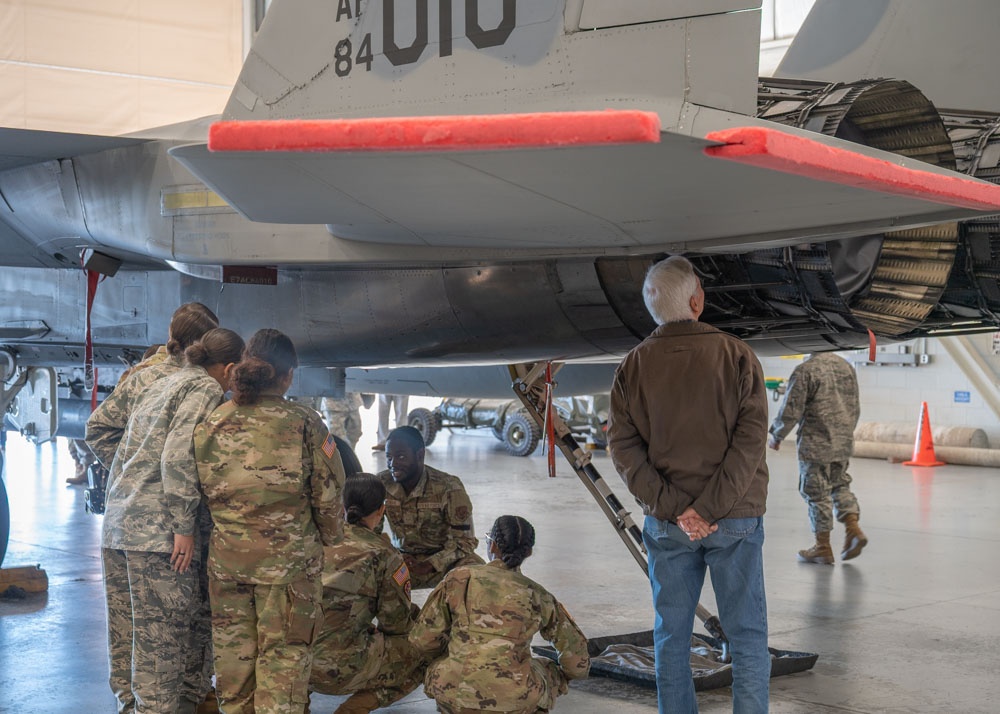 104th Fighter Wing hosts Chicopee JROTC, New England Air Museum, and Gardens of Wilbraham for base tour