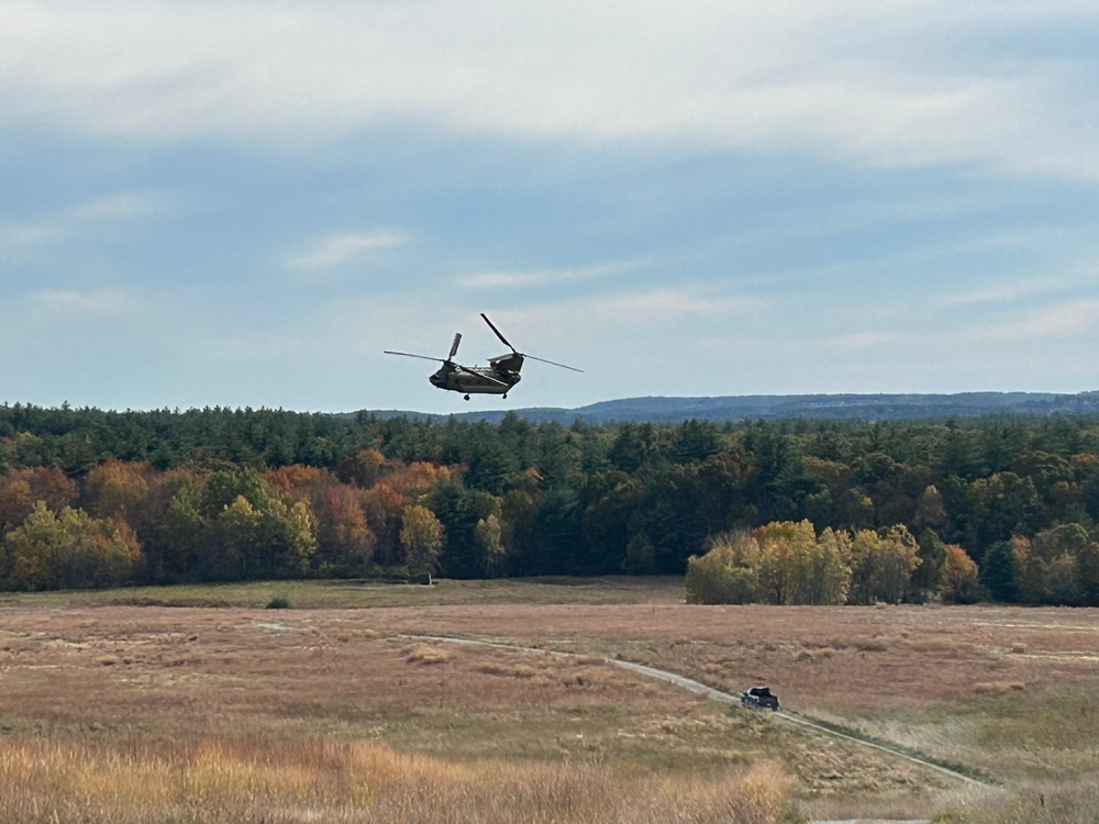 Banking over Turner Drop Zone