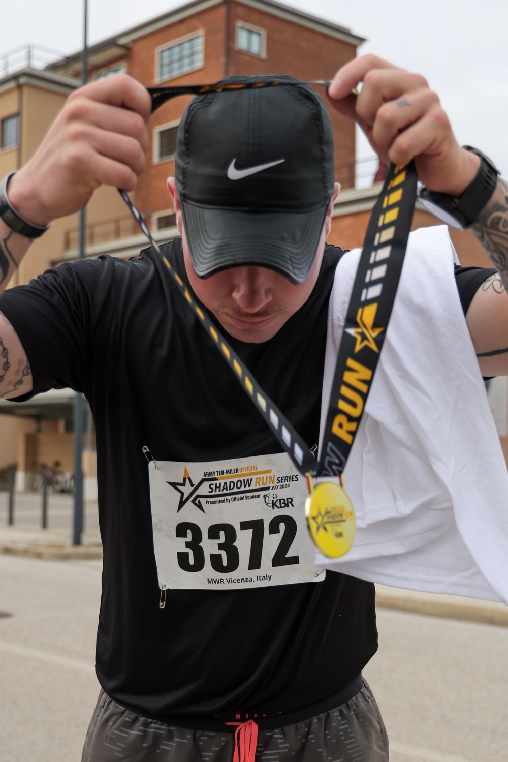 Vicenza military community participates in the Army 10 Miler Shadow Run