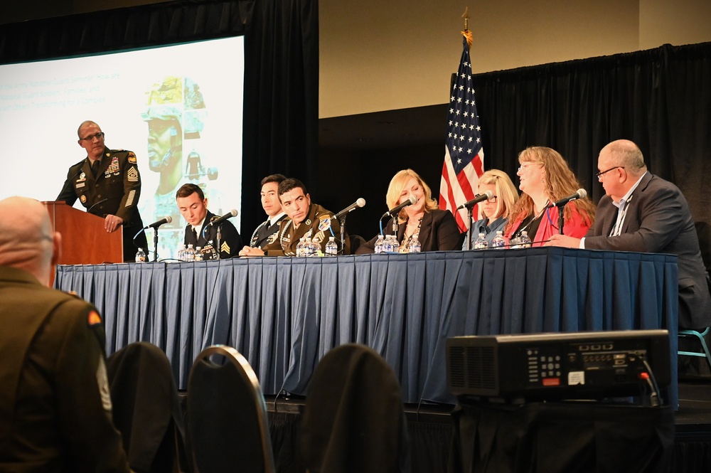 ARNG CSM host panel at 2024 AUSA expo