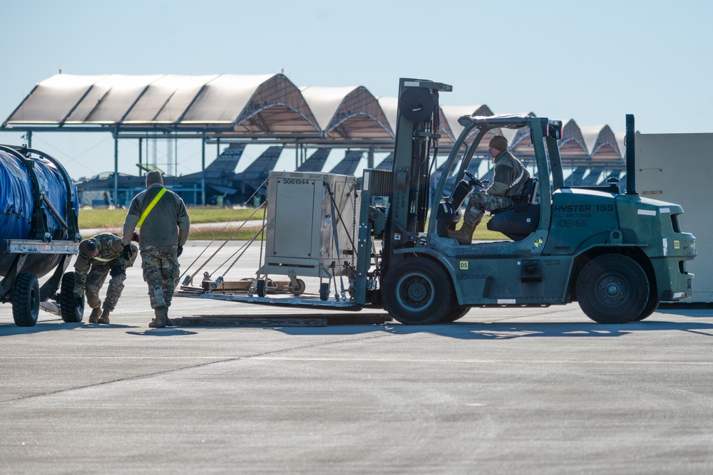 169th Logistics Readiness Squadron stages mock deployment cargo